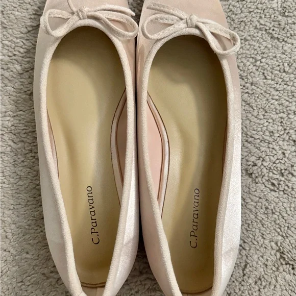 Cap-Toe Silk Ballet Flats - Picture 7 of 10
